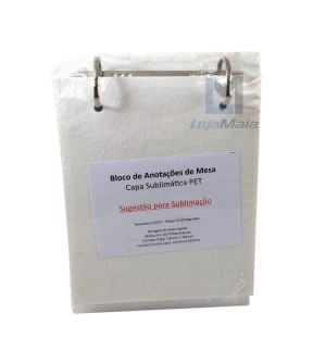 BLOCO DE ANOTACOES DE MESA CAPA SUBLIMATICA LG 433L