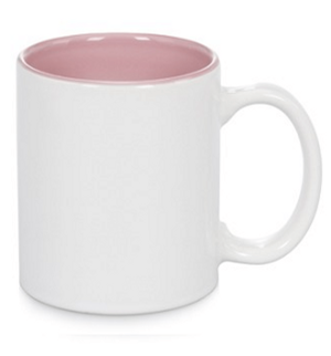 CANECA SUBLIMATICA CER INTERIOR ROSA 325ML