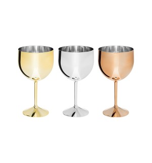 TAÇA GIN SHELBY METALIZADA 550ML NEOPLAS